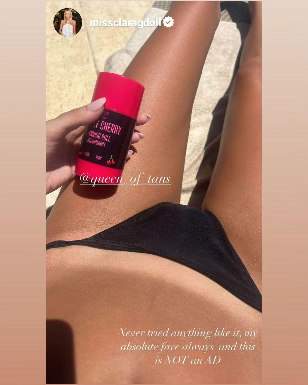 CHEEKY CHERRY TANNING ROLL 🍒